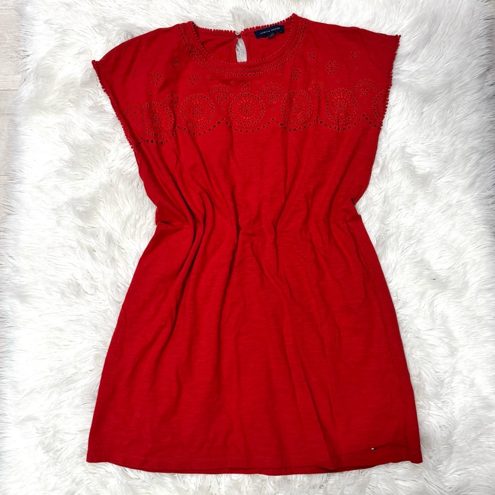 Tommy Hilfiger Vibrant Red Mini Dress